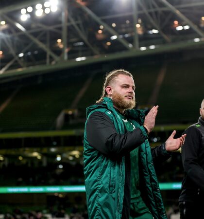 Finlay Bealham after the game 23/10/2021