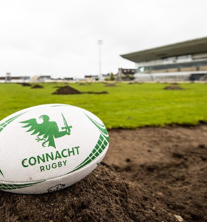 A view of the grounds being dug up ahead of the new astro surface 9/6/2022