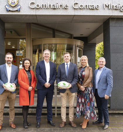 Representatives from Mayo County Council and Connacht Rugby announce the creation of a new Rugby Development Officer role in Co. Mayo.