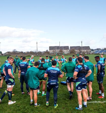 The Connacht team before training 17/10/2017