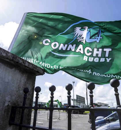 Connacht flags before the game 21/5/2016