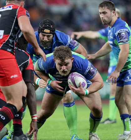 John Muldoon, Finlay Bealham and Caolin Blade 14/10/2017