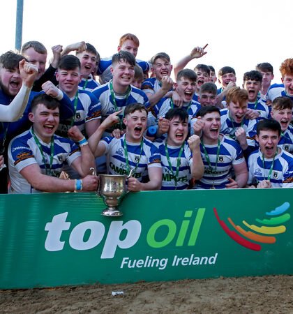 Garbally players celebrate after the match 20/3/2018