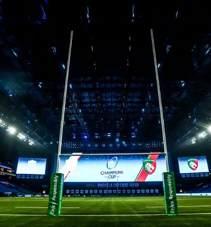 A view of the Paris La Defense Arena ahead of the game 9/12/2018