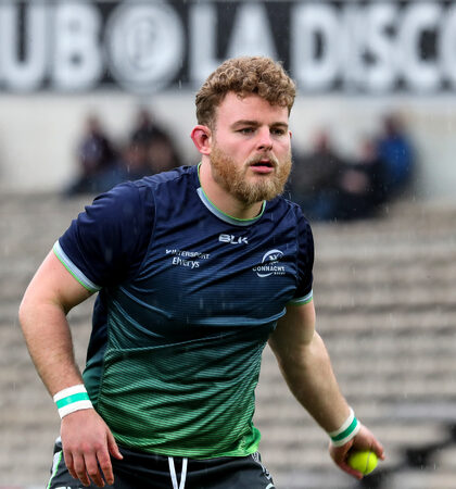 Finlay Bealham before the game 19/1/2019