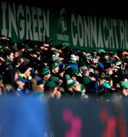 Connacht fans in the Clan Terrace 2/3/2019