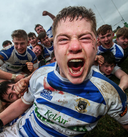 John Claffey celebrates after the game 13/3/2019