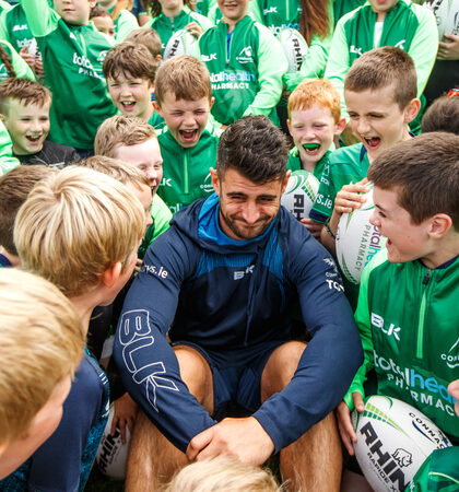 Tiernan O’Halloran with kids from the summer camp 7/8/2019