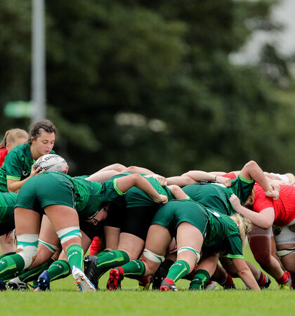 Mary Healy during a scrum 24/8/2019