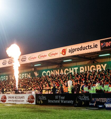 A view of the Clan Terrace 21/12/2019