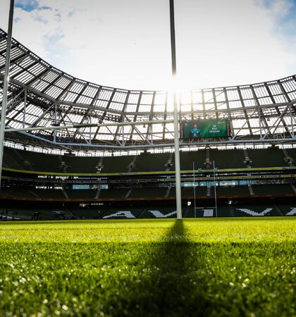 A general view of the Aviva Stadium ahead of the game 8/2/2020