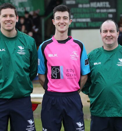 Andy Fogarty and Peter Gaughan with Shane Gaughan 11/3/2020