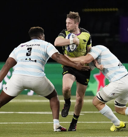 Jack Carty with WenceslasLauret 13/12/2020