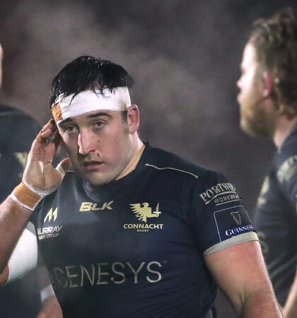 Quinn Roux, Denis Buckley and Finlay Bealham 9/1/2021