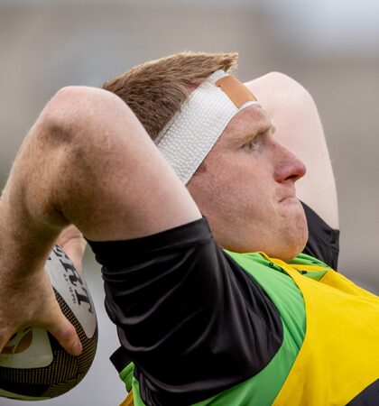 Shane Delahunt before the game 23/4/2021