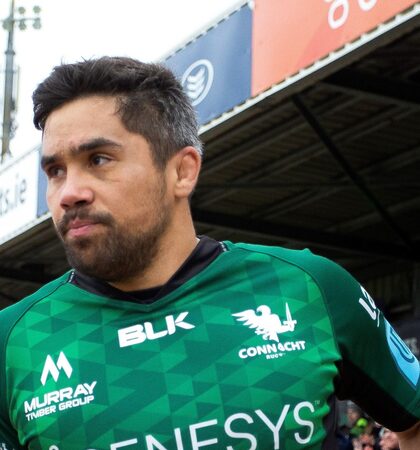 Jarrad Butler leads his team out ahead of the match 26/2/2022
