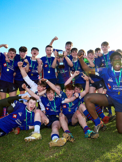 St Jarlath's players celebrate winning 27/3/2019